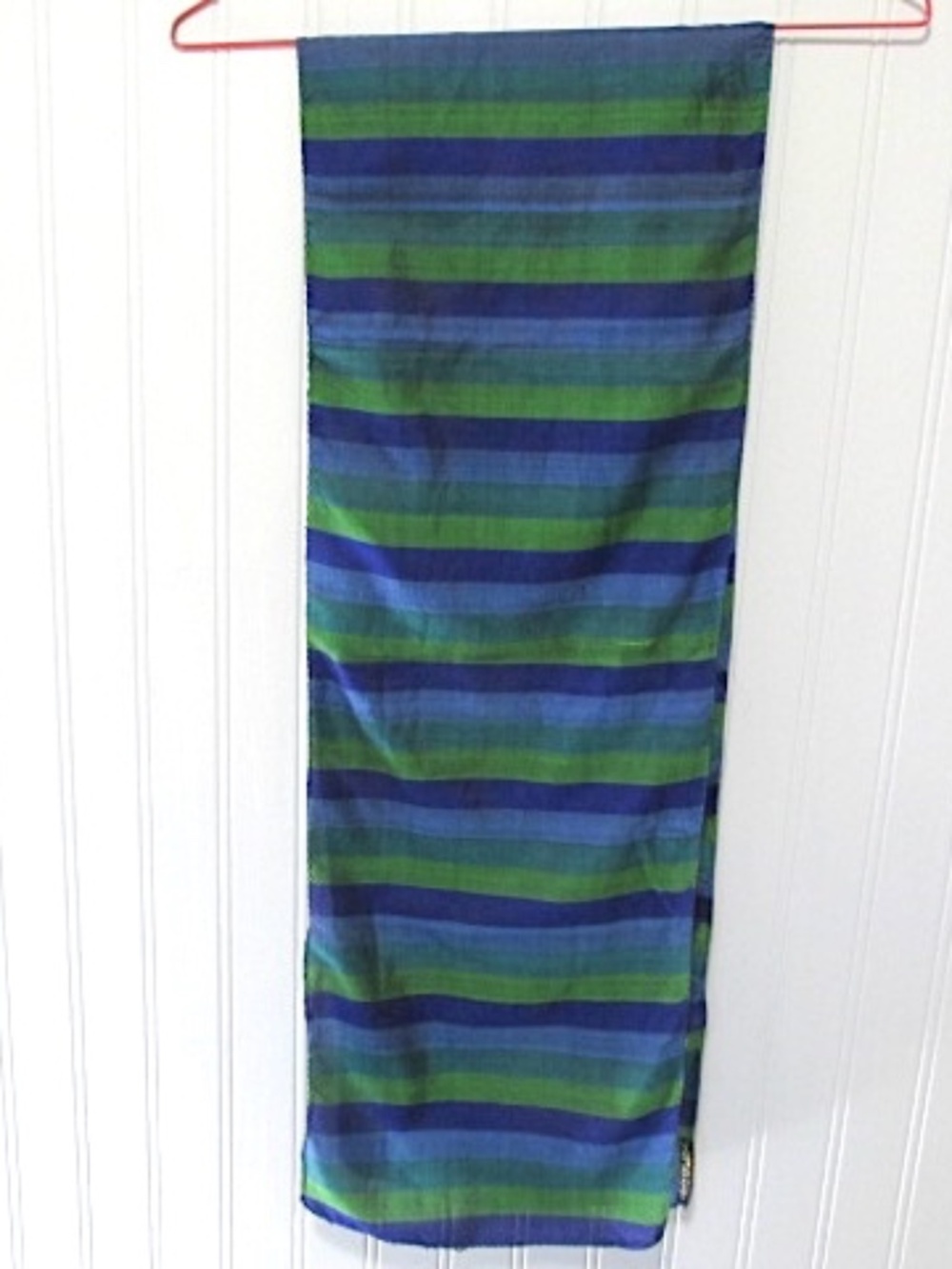 Blue&Green Silk Ribbon Scarf